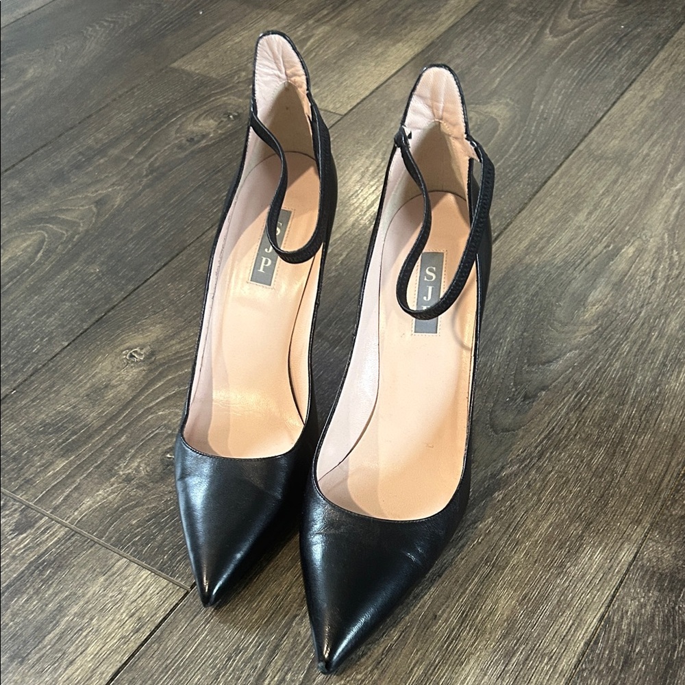 SJP by Sarah Jessica Parker Black Heels with elastic strap
